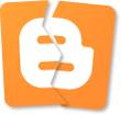 Poškodené logo služby Blogger